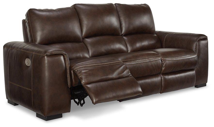 Alessandro Walnut Power Reclining Sofa