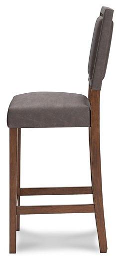 Benmara Grayish Brown/Brown Bar Height Bar Stool