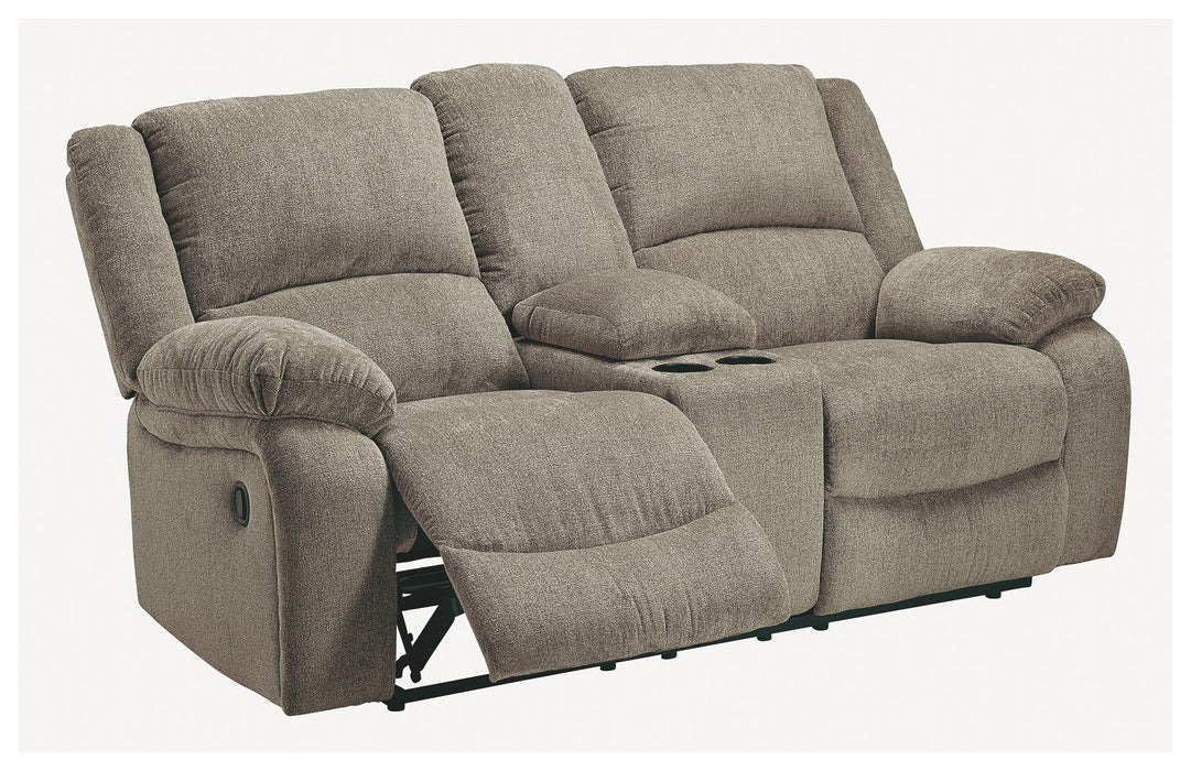 Draycoll - Dbl Rec Loveseat W/console