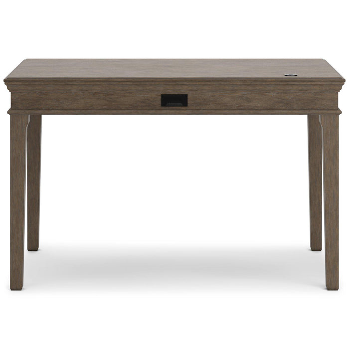 Janismore Weathered Gray Home Office Small Leg Desk