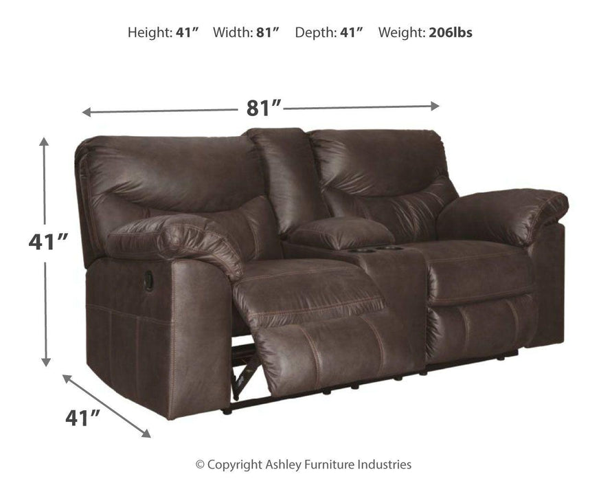 Boxberg - Dbl Rec Loveseat W/console