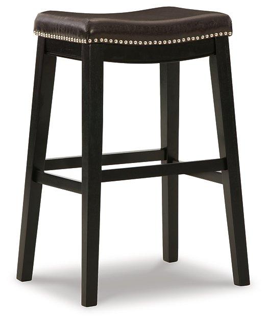 Lemante Dark Brown Bar Height Bar Stool (Set of 2)