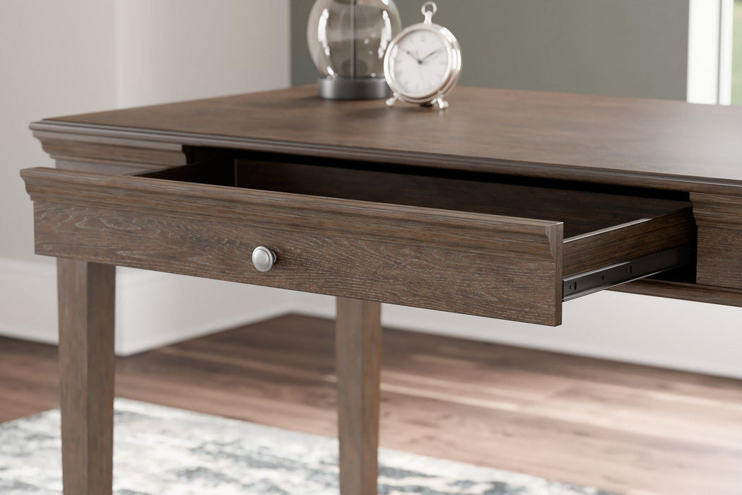 Janismore Weathered Gray Home Office Small Leg Desk