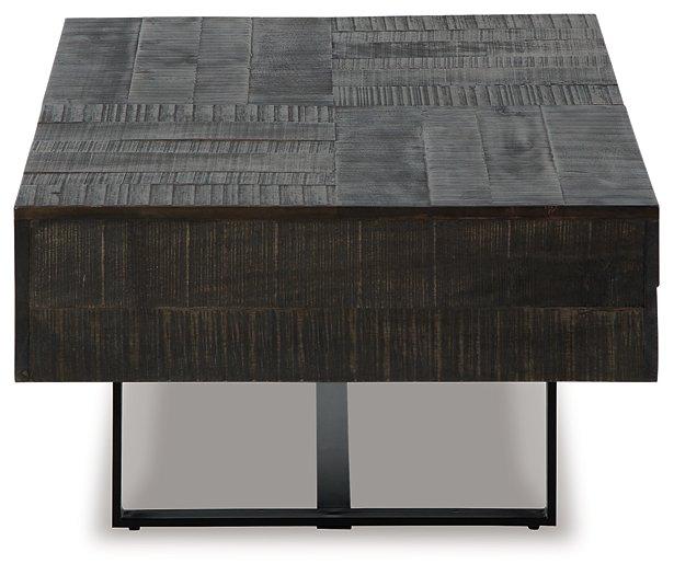 Kevmart Grayish Brown/Black Coffee Table