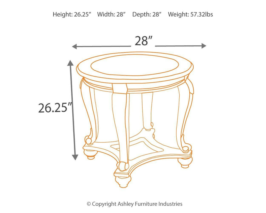 Norcastle - Round End Table