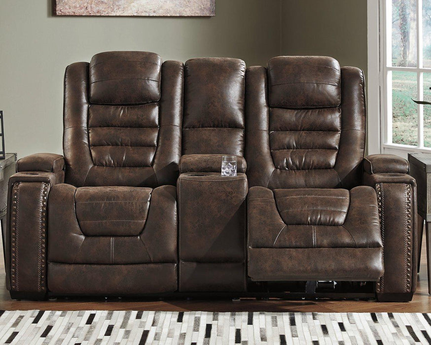 Game Zone Bark Power Reclining Sofa and Loveseat