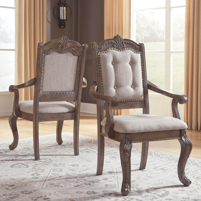 Charmond - Dining Uph Arm Chair (2/cn)