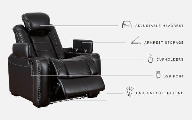 Party - Pwr Recliner/adj Headrest