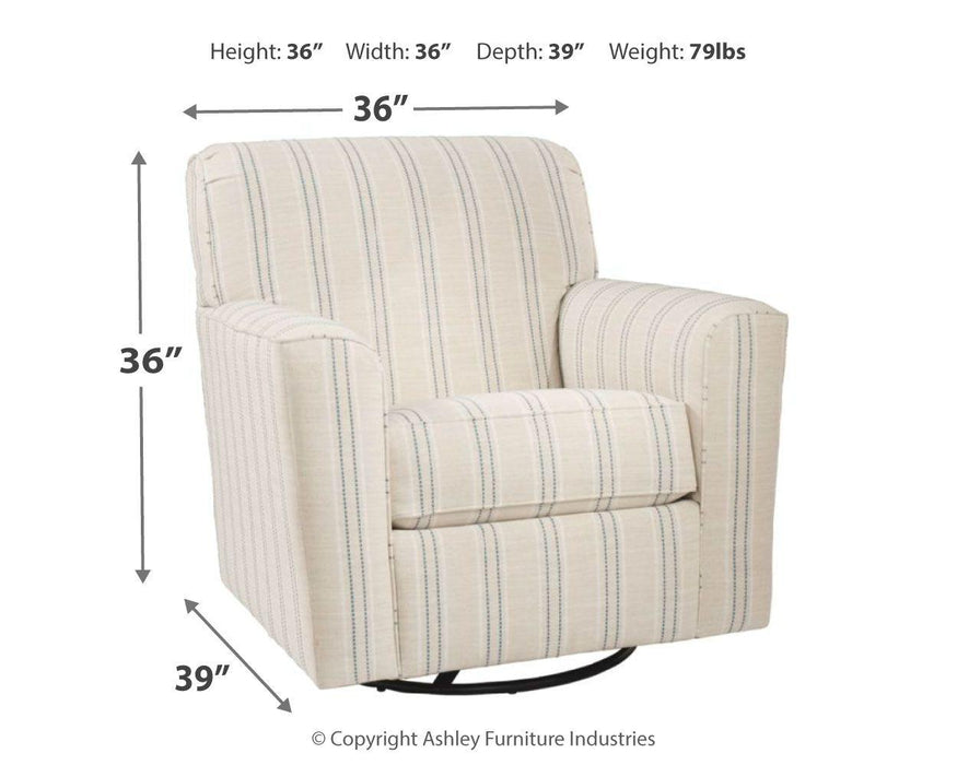 Alandari - Swivel Glider Accent Chair