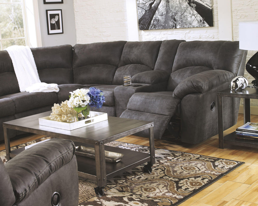 Tambo - 3 Pc. - Left Arm Facing Loveseat 2 Pc Sectional, Rocker Recliner