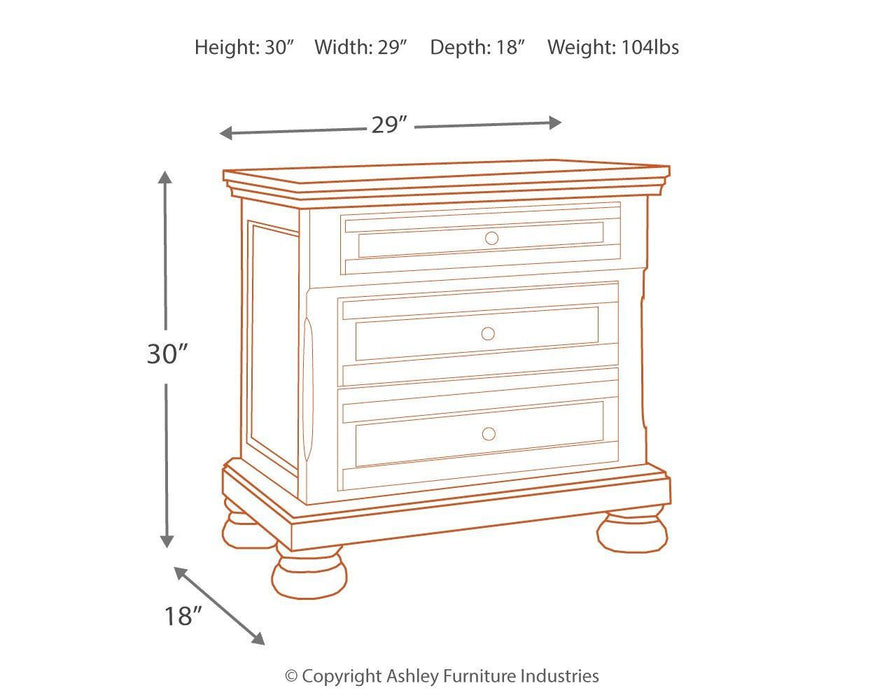 Flynnter - Two Drawer Night Stand