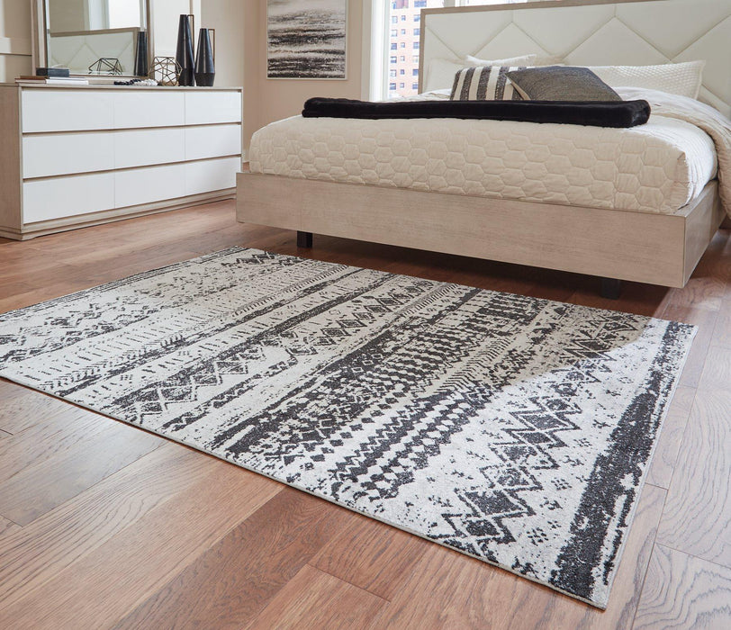 Devman Black/Cream/Gray 5'2" x 6'10" Rug