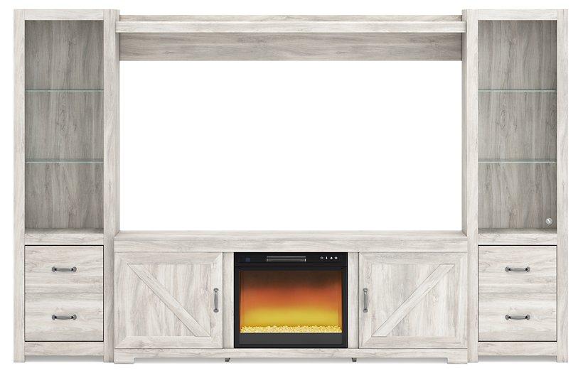 Bellaby 4-Piece Entertainment Center with Electric Fireplace