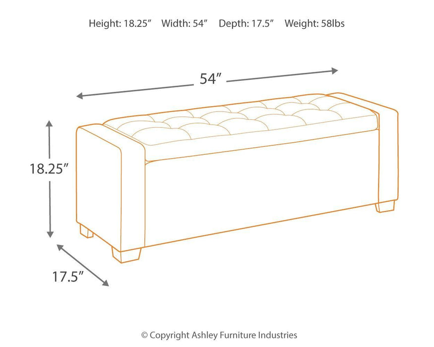 Benches - Upholstered Storage Bench - Faux Leather