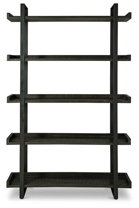 Kevmart Grayish Brown/Black Bookcase