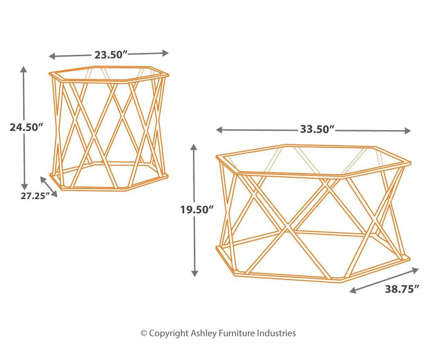 Madanere - Occasional Table Set (3/cn)