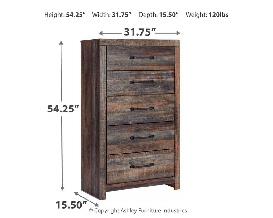 Drystan - Five Drawer Chest