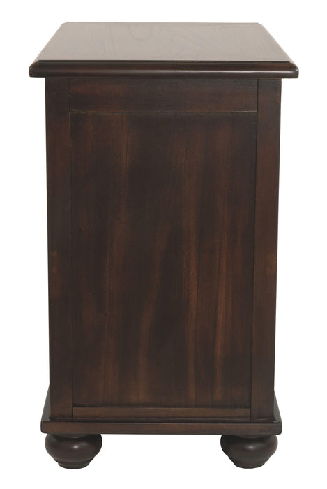 Barilanni - Brown Dark - Chair Side End Table