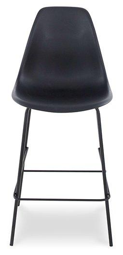 Forestead Black Counter Height Bar Stool (Set of 2)