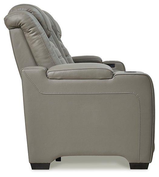 Backtrack Gray Power Reclining Sofa