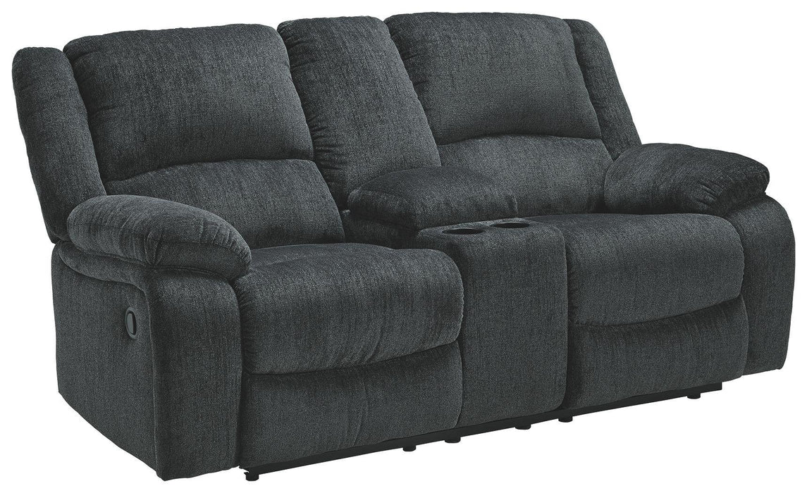 Draycoll - Dbl Rec Loveseat W/console