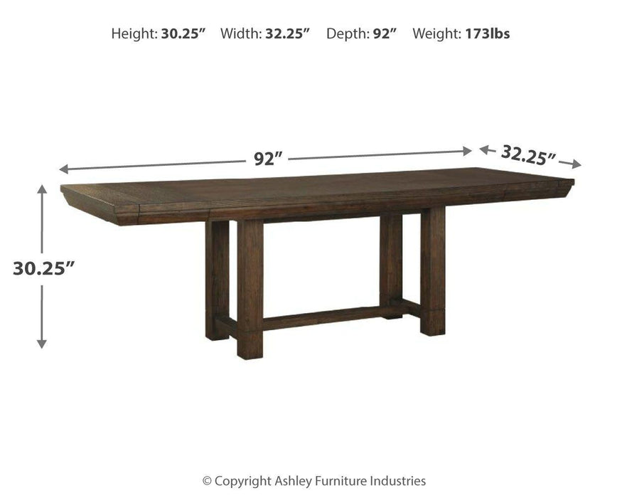 Dellbeck - Rect Dining Room Ext Table