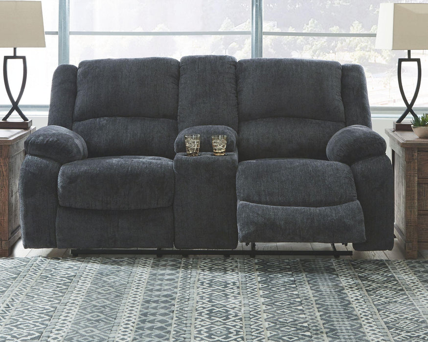 Draycoll - Dbl Rec Loveseat W/console