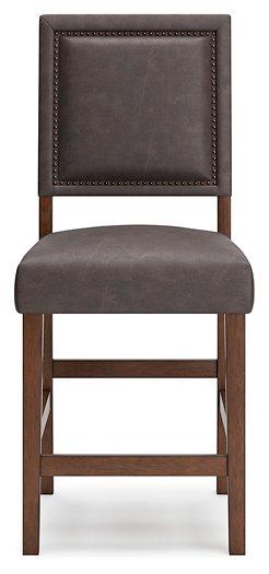 Benmara Grayish Brown/Brown Counter Height Bar Stool