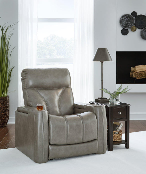 Benndale Gray Power Recliner