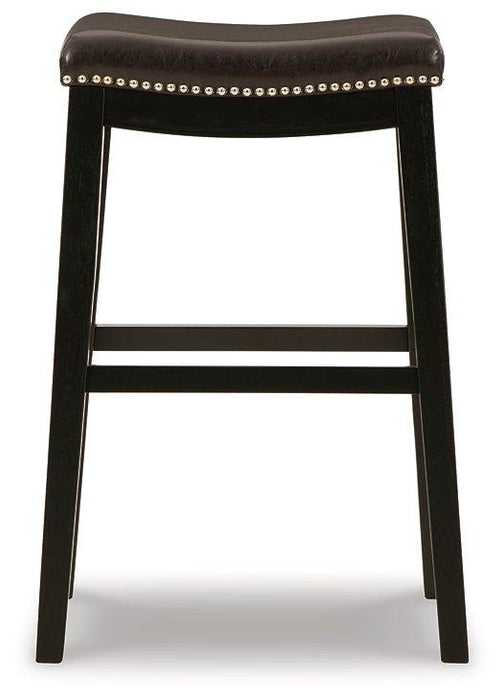 Lemante Dark Brown Bar Height Bar Stool (Set of 2)