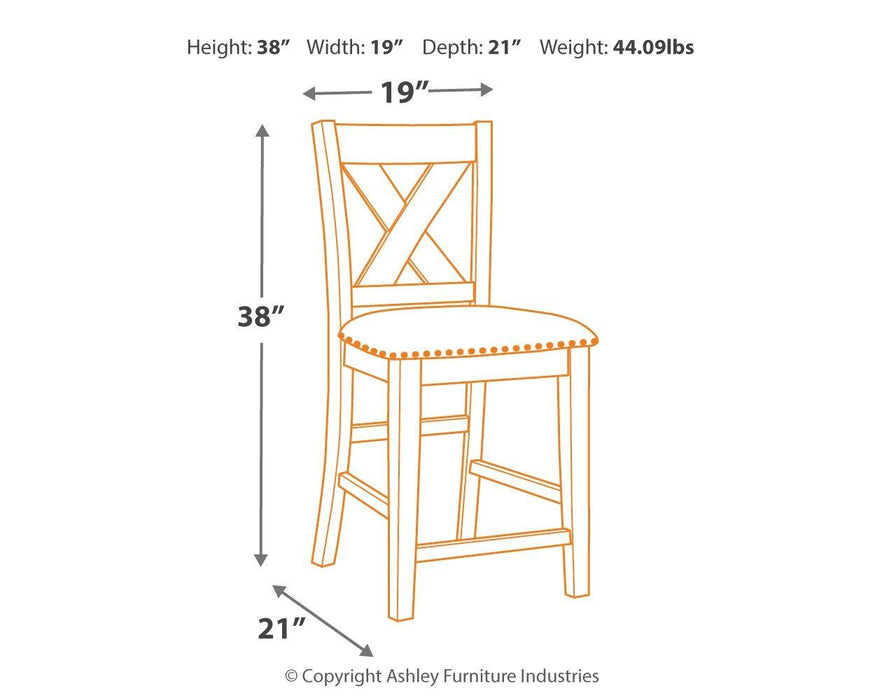 Caitbrook - Upholstered Barstool (2/cn)