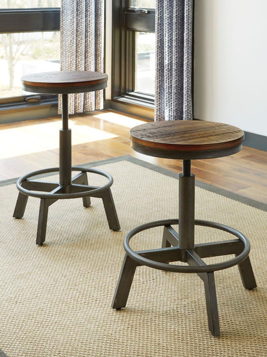 Torjin - 3 Pc. - Long Counter Table, 2 Stools