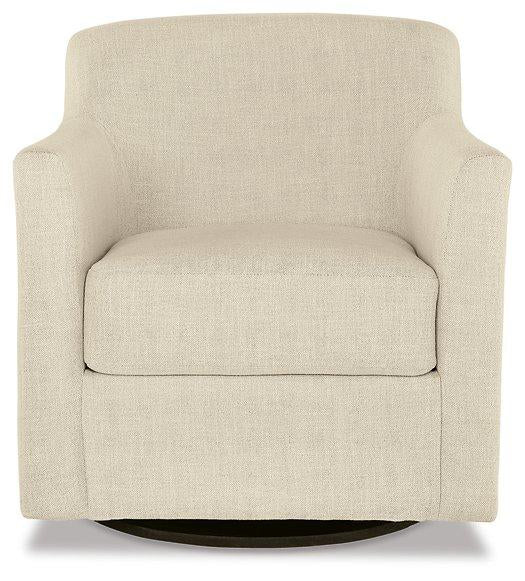 Bradney Linen Swivel Accent Chair