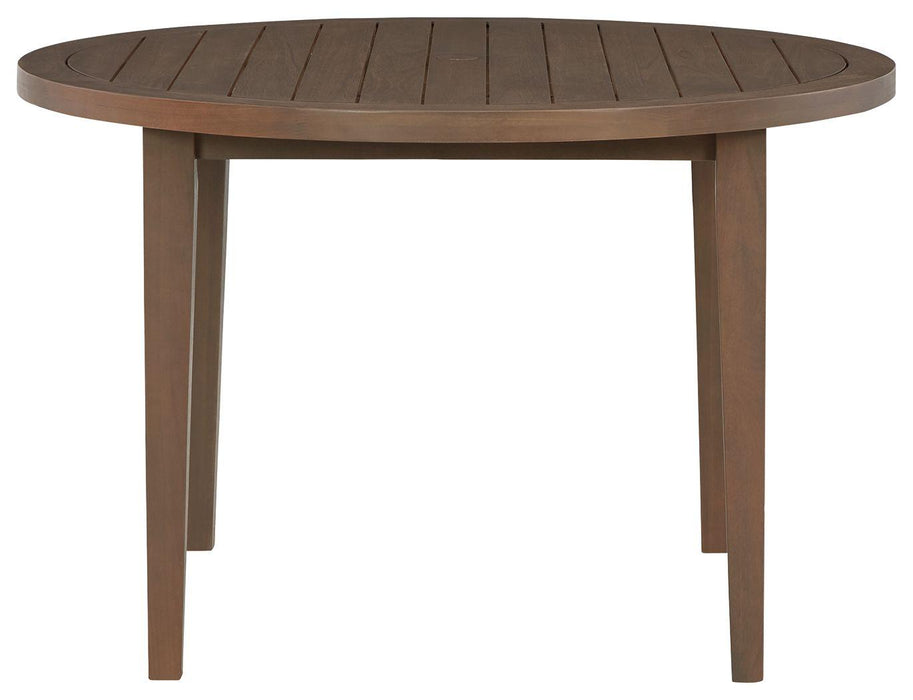 Germalia - Round Dining Table W/umb Opt