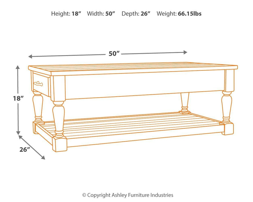 Shawnalore - Rectangular Cocktail Table