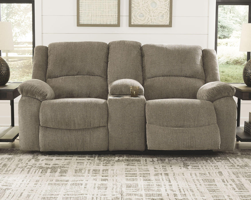 Draycoll - Dbl Rec Loveseat W/console