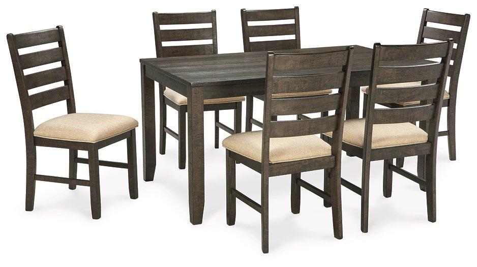 Rokane Dining Table and Chairs (Set of 7)