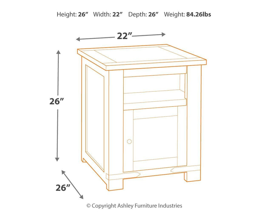 Budmore - Rectangular End Table