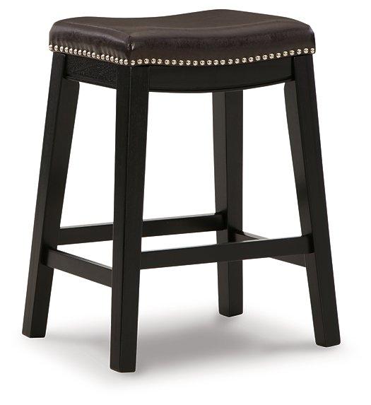 Lemante Dark Brown Counter Height Bar Stool