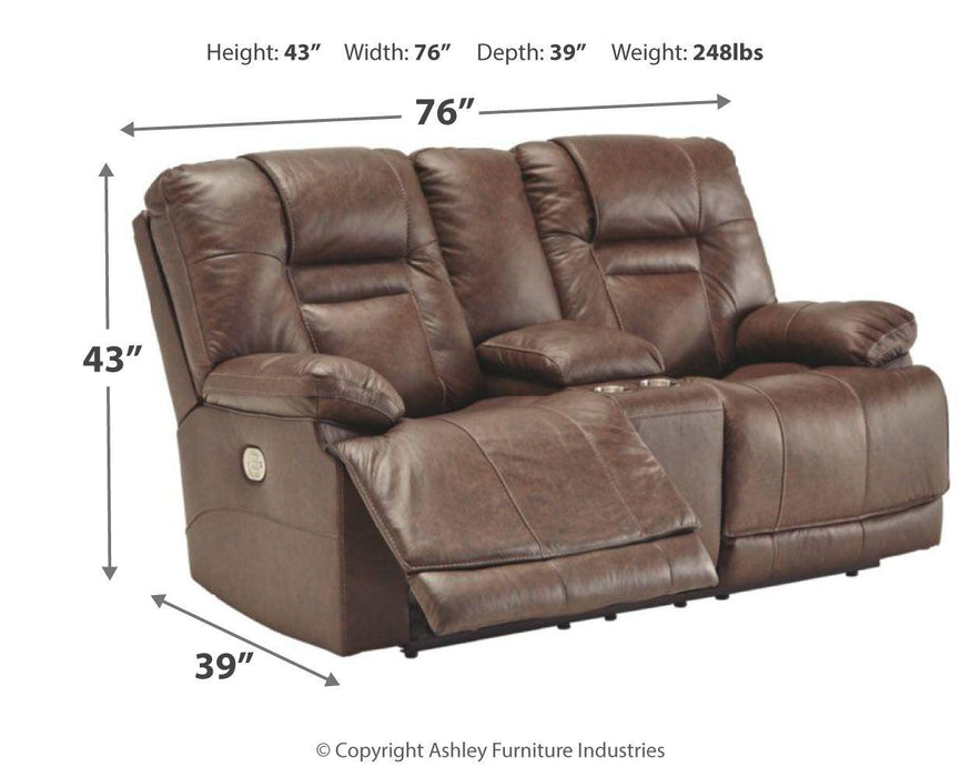 Wurstrow - Pwr Rec Loveseat/con/adj Hdrst