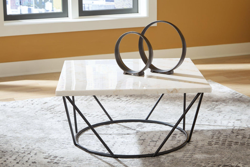 Vancent White/Black Coffee Table