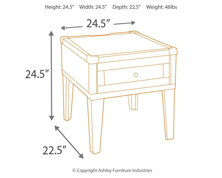 Todoe - Rectangular End Table