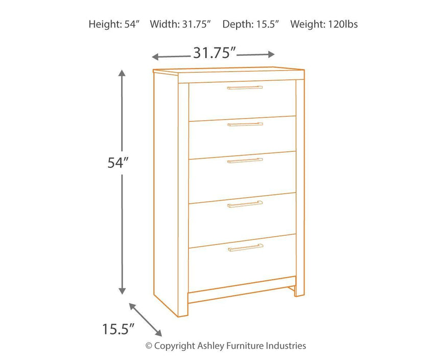 Derekson - Five Drawer Chest