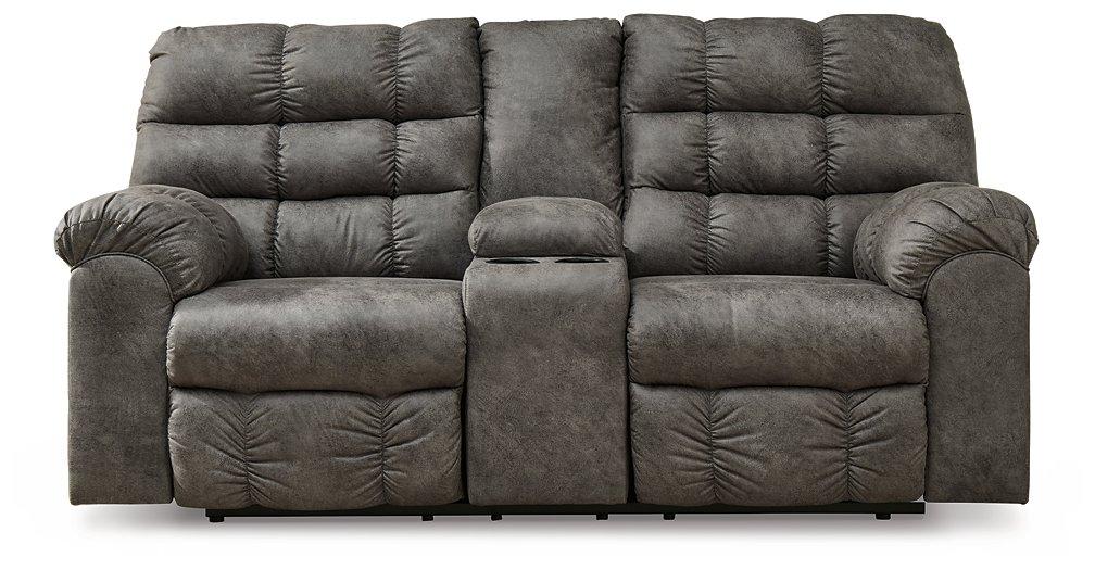 Derwin Reclining Loveseat with Console