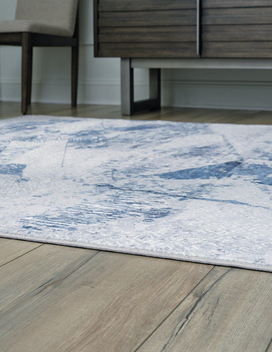 Haddam Blue/Gray/White 5' x 7' Rug