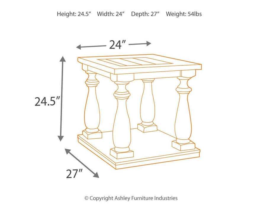 Mallacar - Rectangular End Table