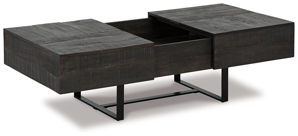 Kevmart Grayish Brown/Black Coffee Table