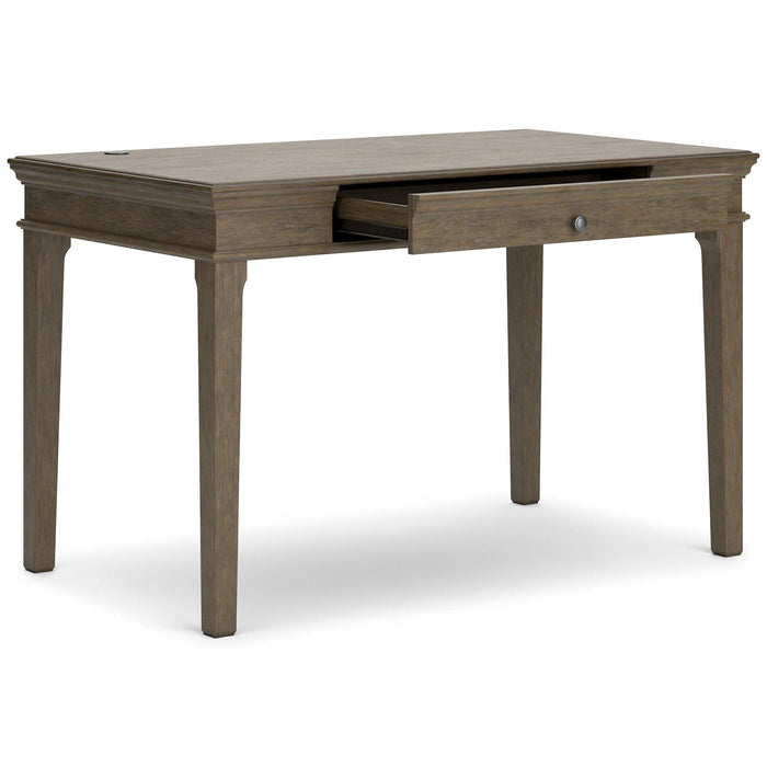 Janismore Weathered Gray Home Office Small Leg Desk