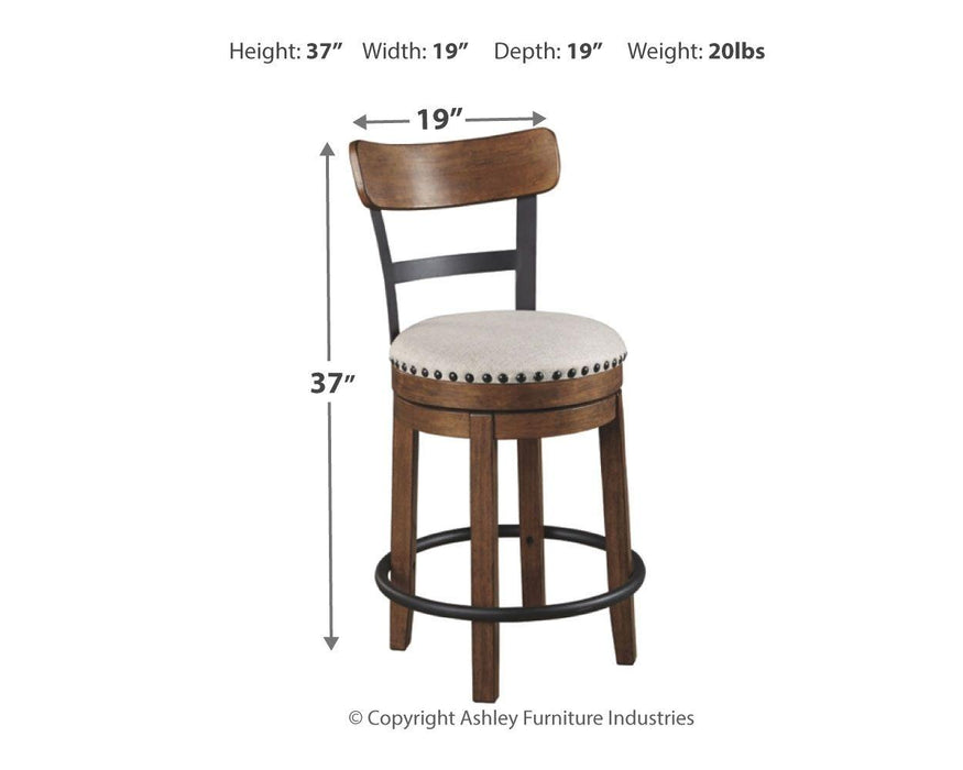 Valebeck - Uph Swivel Barstool (1/cn)