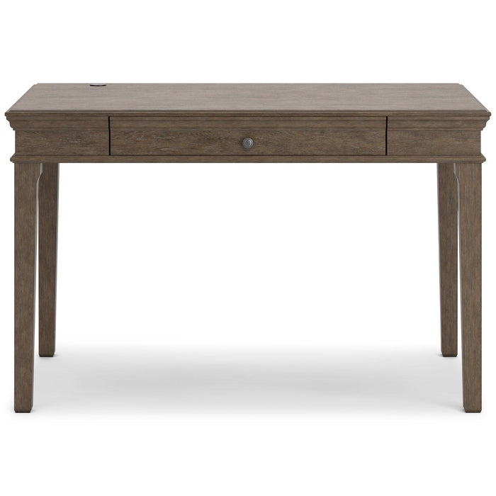 Janismore Weathered Gray Home Office Small Leg Desk